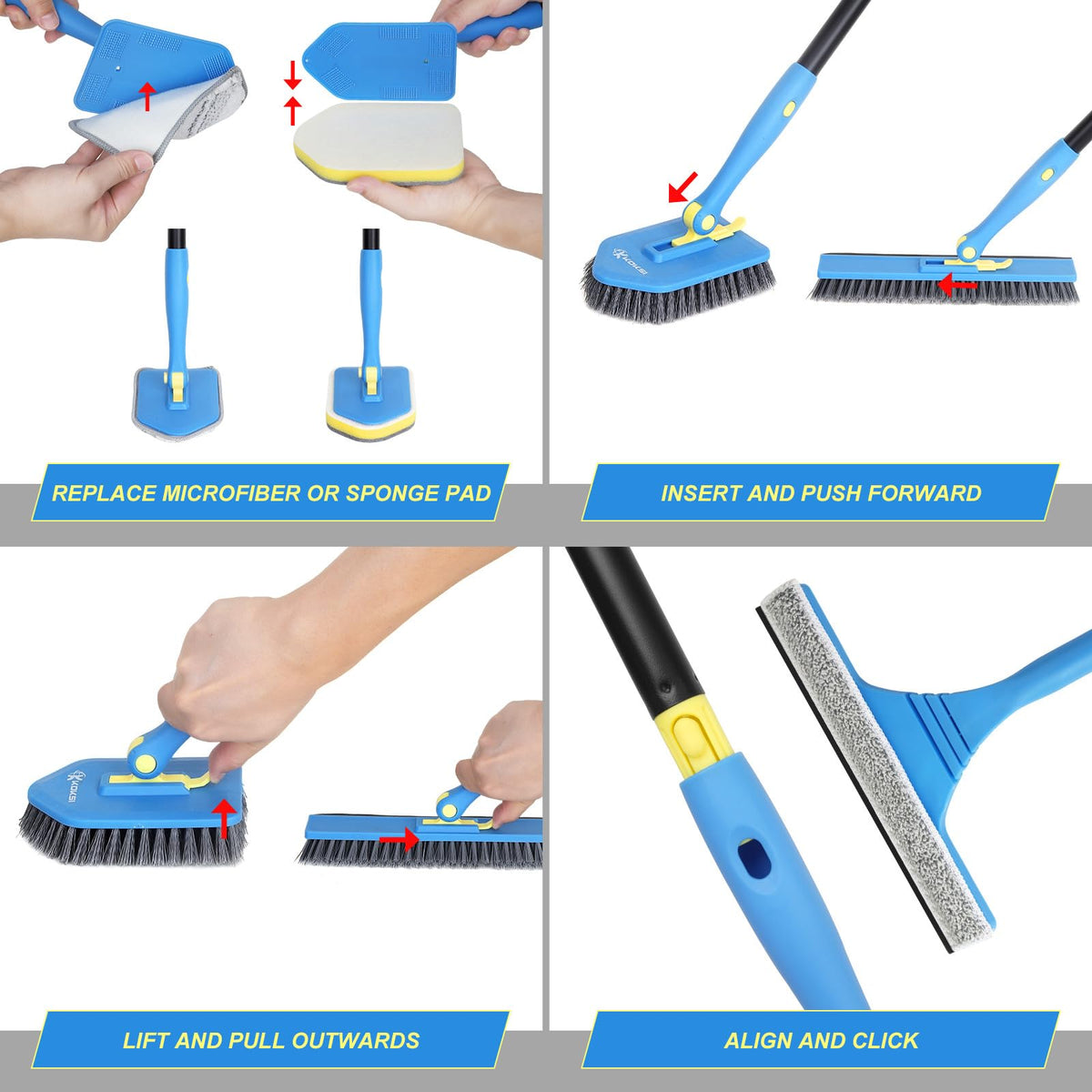 Koksi non-scratch-bathroom-scrubber preserves surfaces while deep-cleaning.