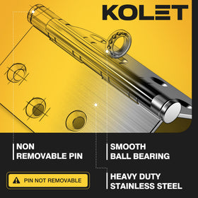 KOLET brushed nickel finish close-up highlighting rust resistance and modern look