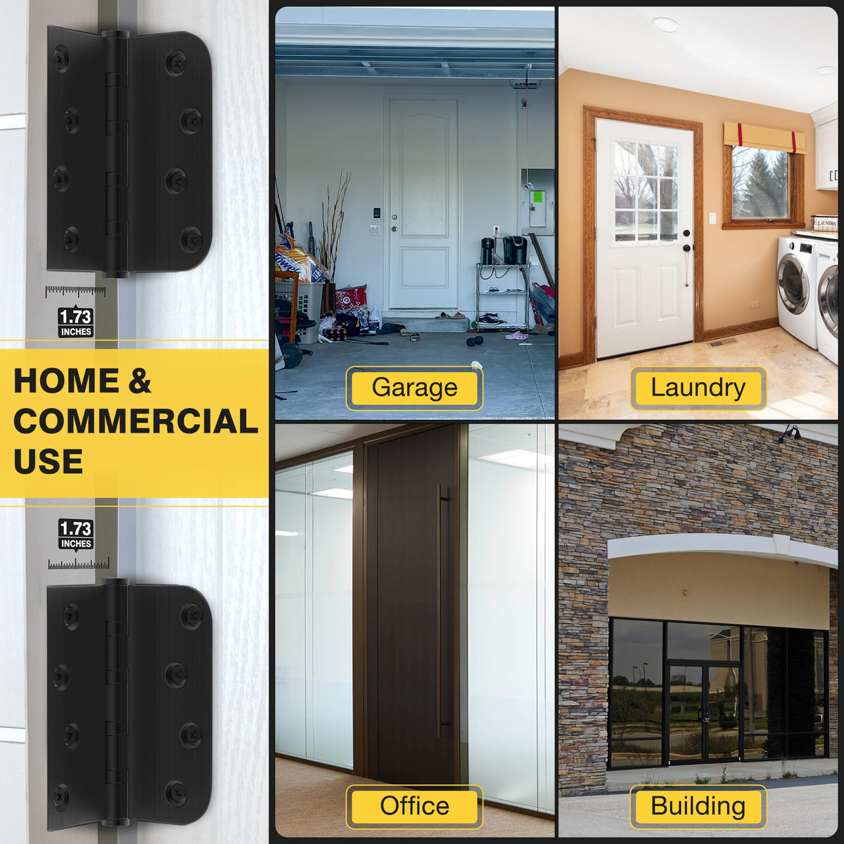 Kolet non‑removable pin ball bearing hinge for stable performance.