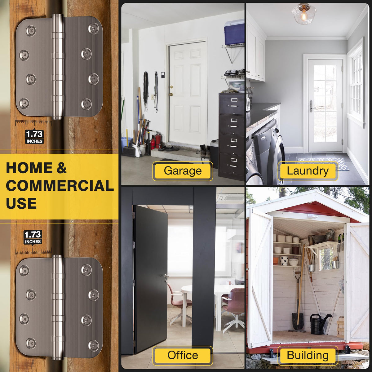 KOLET hinge demonstrates non-removable pin for secure pivot