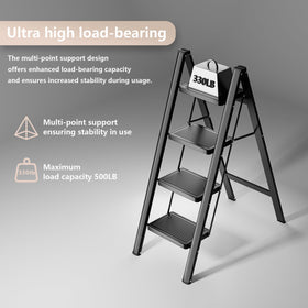 Koll Link anti-slip-pedal ensures stable footing on each step.