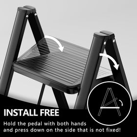 Koll Link indoor-outdoor-use ladder performs well at home and outside.