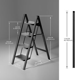 Koll Link portable-ladder fits in car trunk for errands.