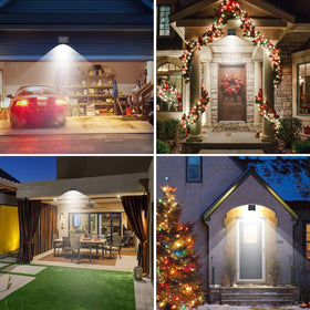 Kolpop six-pack solar motion lights secure the fence line with automatic activation.