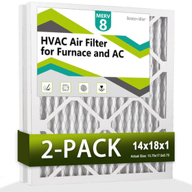 Komashr 14x18x1 filter pack front view for easy replacement and cleaner air