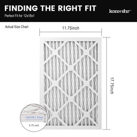 Komashr MERV 8 pleated media for broader particle capture