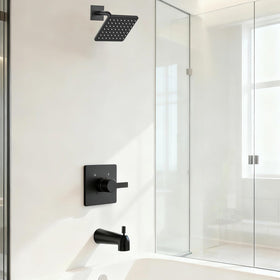 KOMEGO Delta 13/14 matte black shower handle for contemporary style