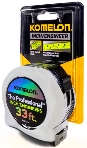 Komelon 433IEHV slide lock mechanism secures readings for accurate, hands-free use.