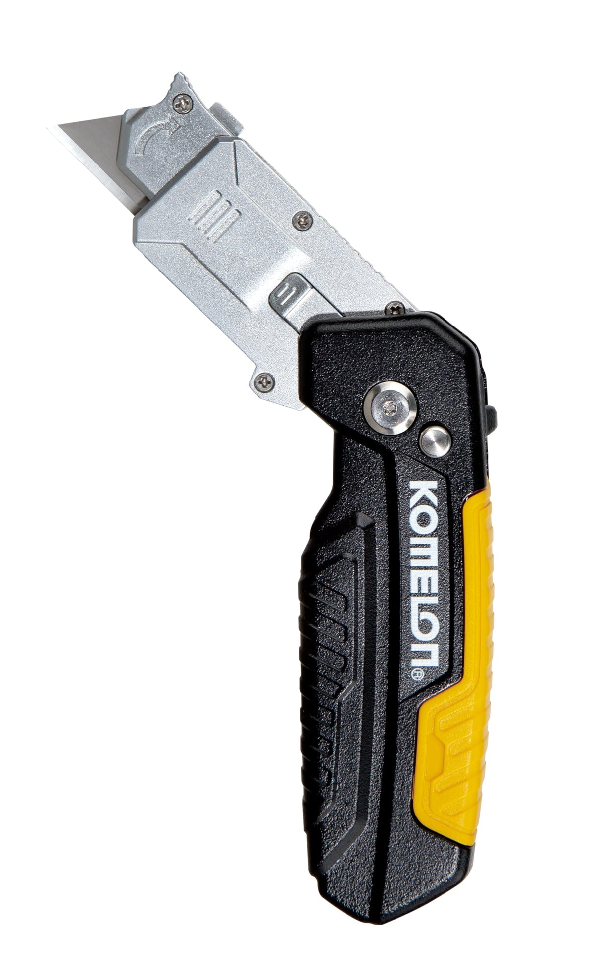Komelon quick blade-change mechanism enables tool-free swaps
