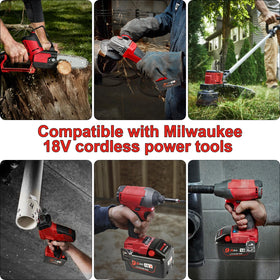 Komifolen Milwaukee M18 battery compatibility with tools for versatile setups