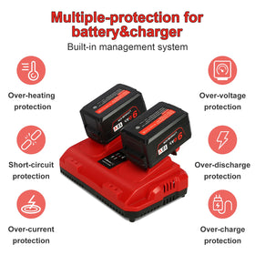 Komifolen Milwaukee M18 protection circuit inside safeguards against overcharge