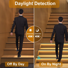 KOMIGAN stair light motion sequence enhances nighttime visibility on stairs