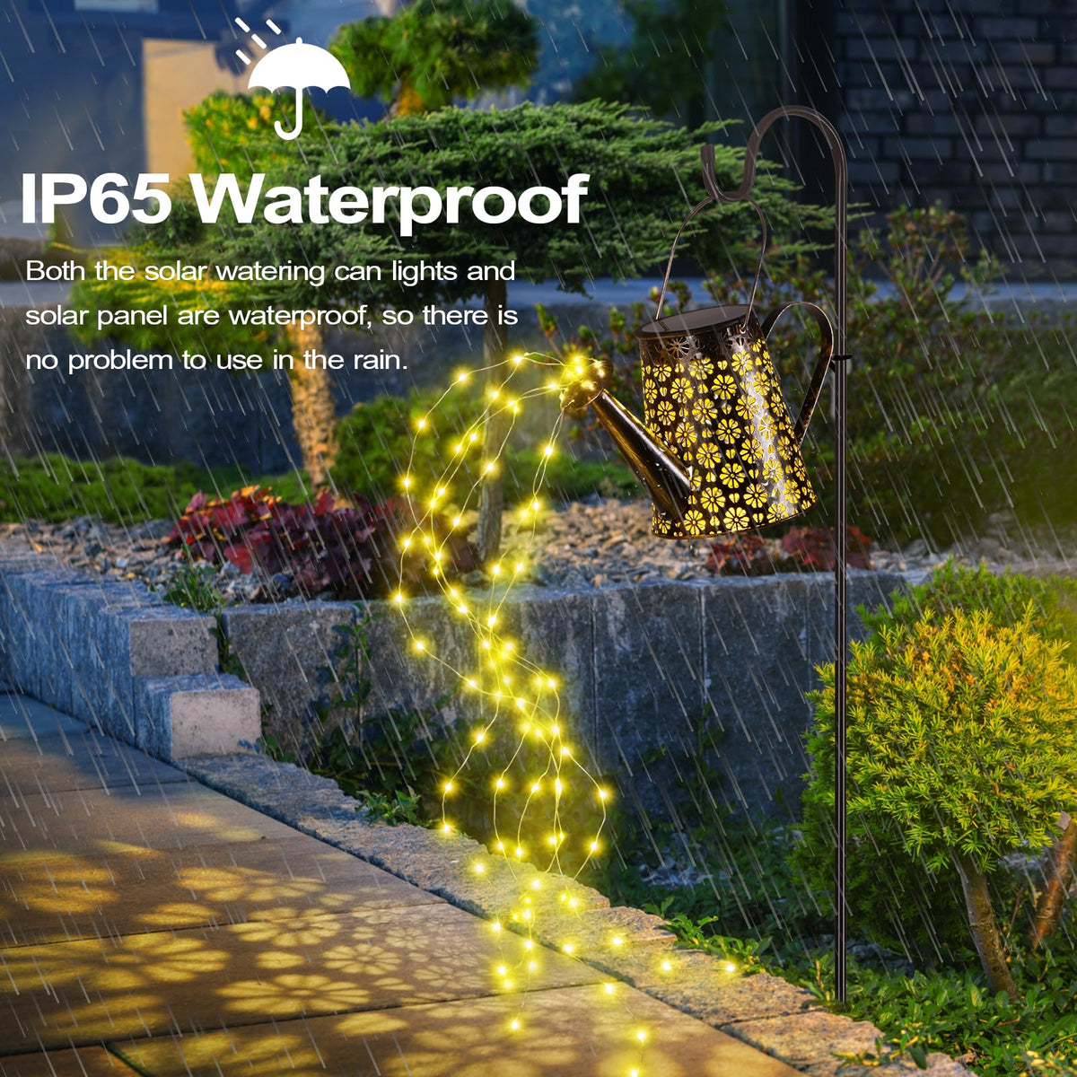 Komirom 90 LED lights cast delicate ground patterns for romantic garden glow