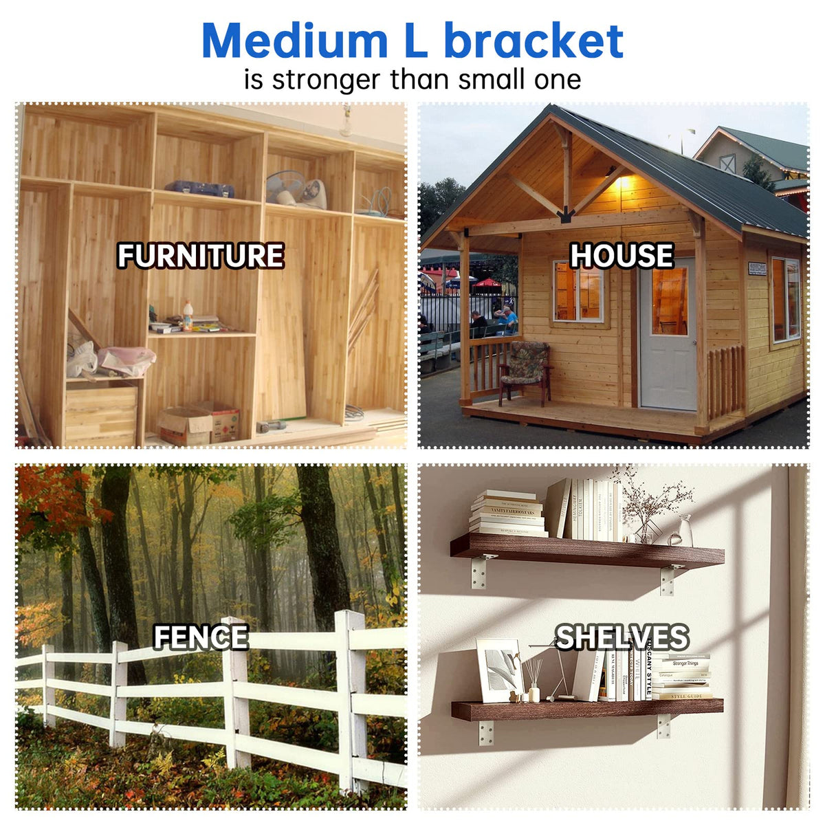 KOMOHOM fence-framing brace in galvanized finish resists weathering.