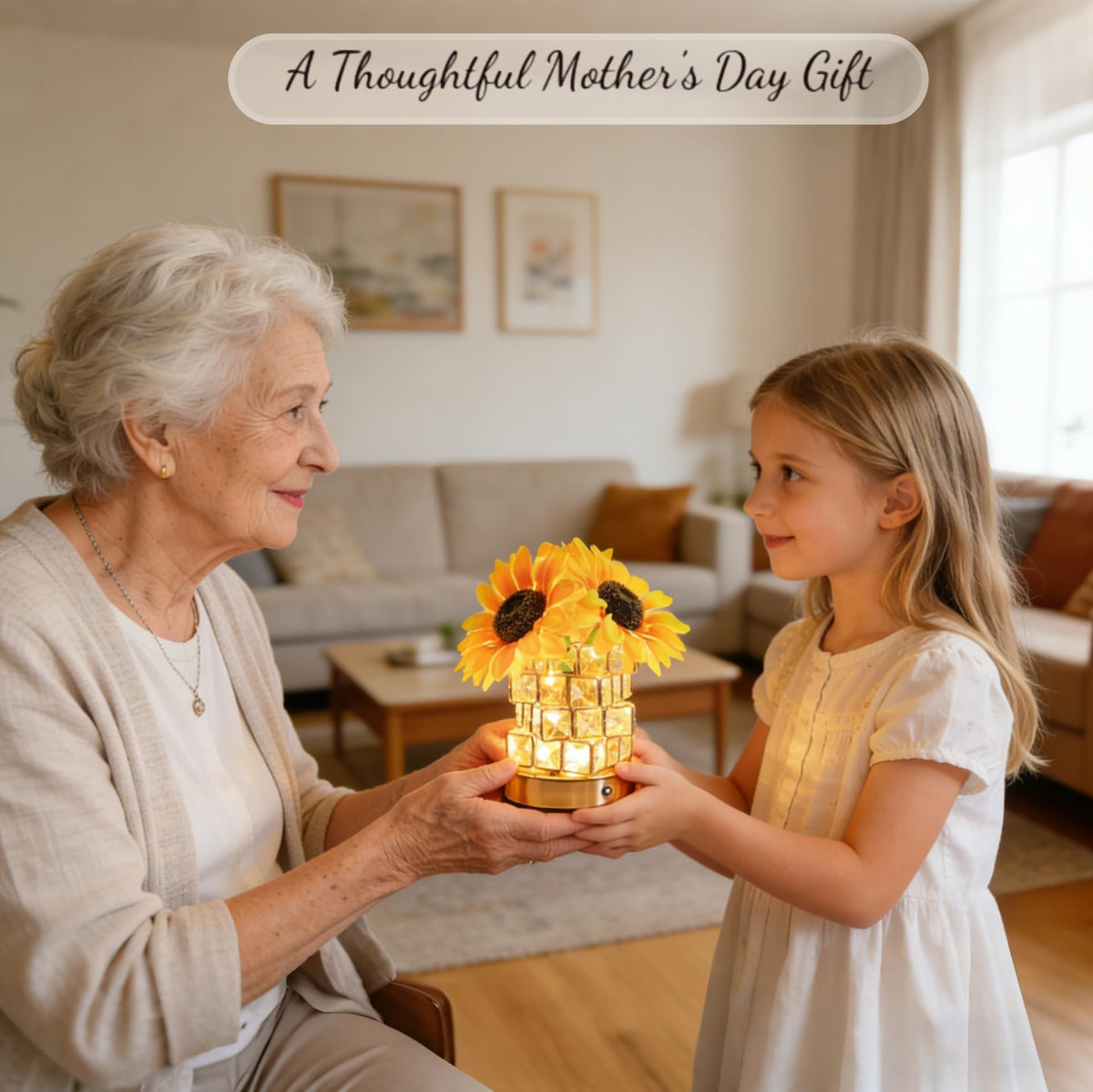 Komothala sunflower lamp fragrance petals supports aroma with essential oils