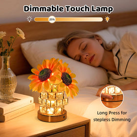 Komothala sunflower lamp touch-control for easy brightness adjustment