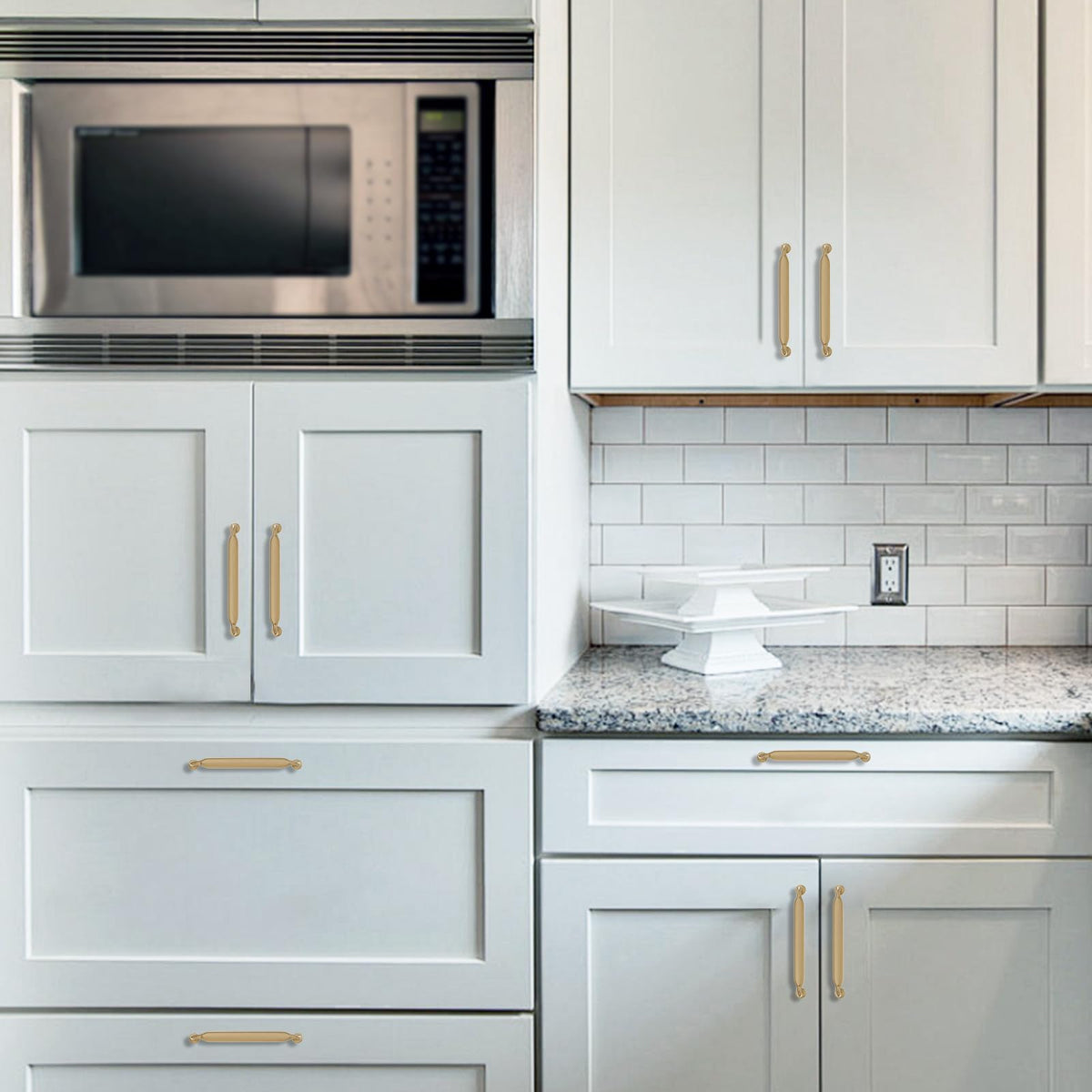 KOMOTIA cabinet pull with removable screws for flexible installation