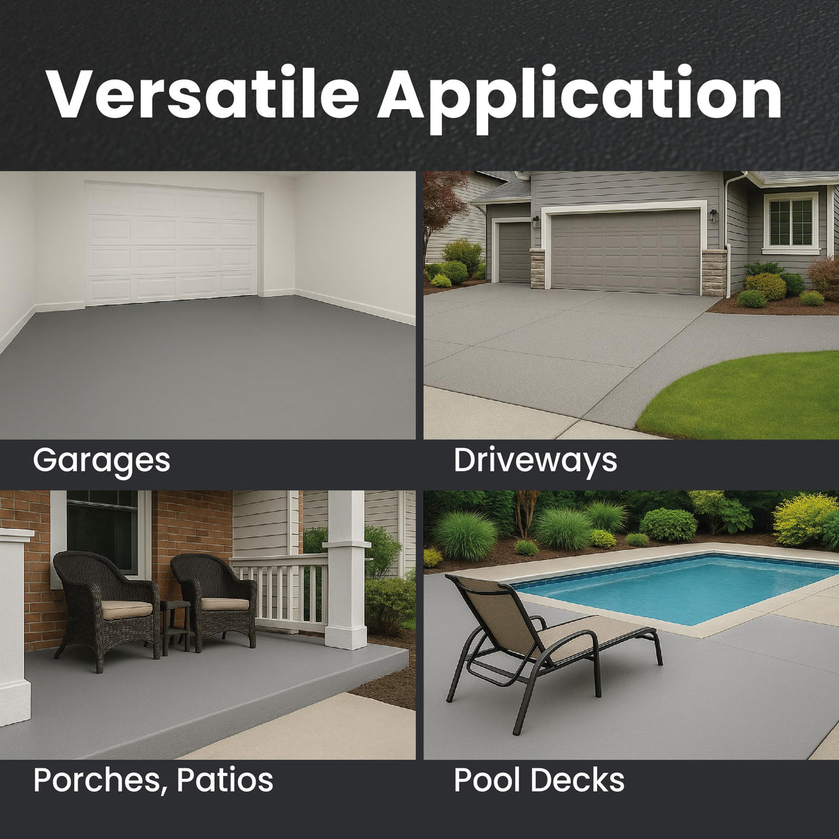 KOMPOZIT Dove Gray garage-floor application showing tire resistance