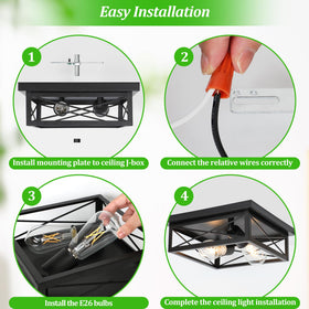 Kondras kitchen and entryway fixture complements industrial and modern decor.
