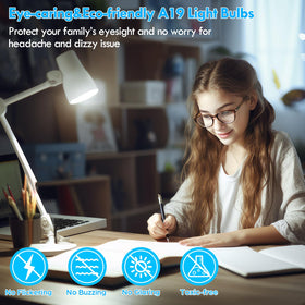 Kondras LED bulbs feature a 280-degree beam for broad coverage.