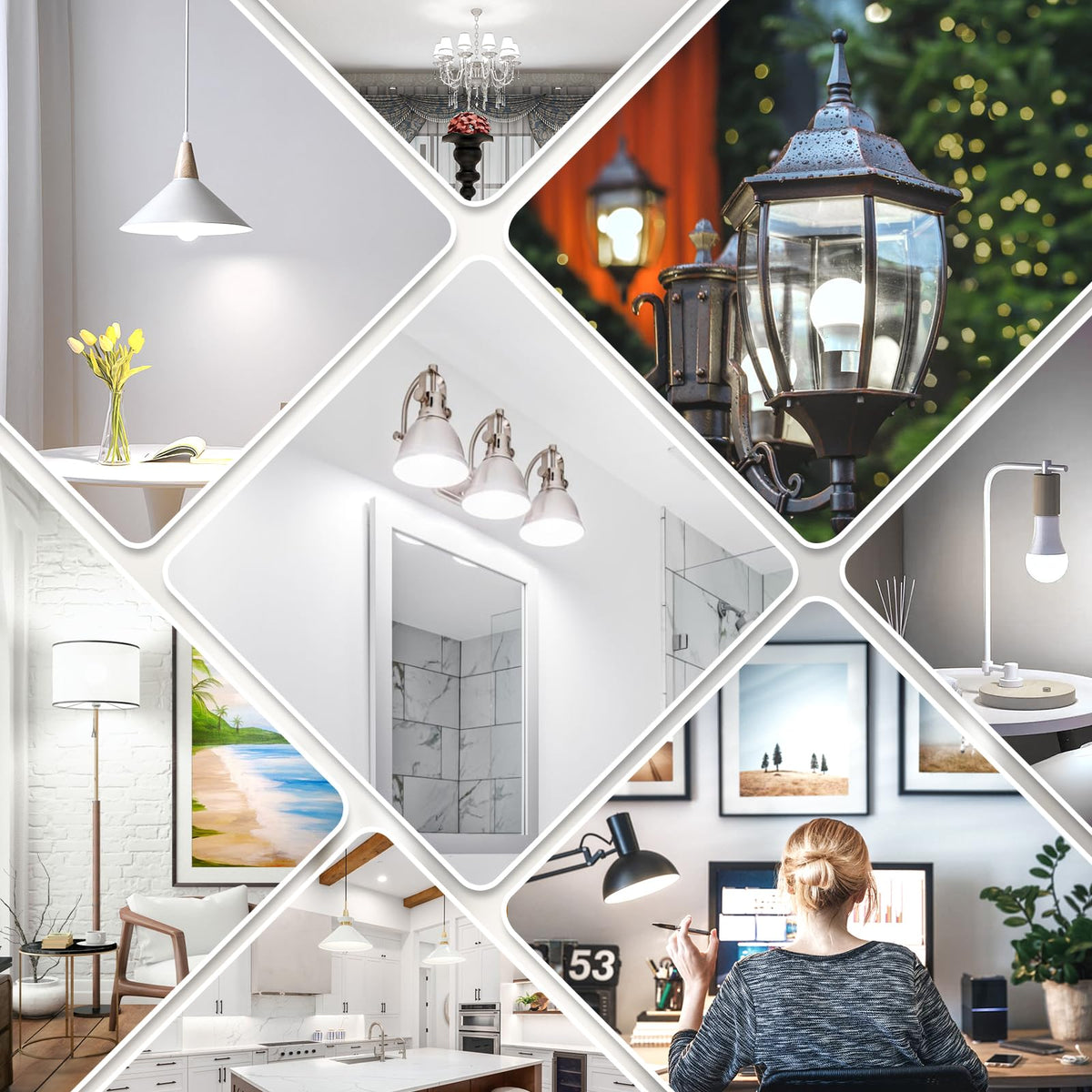 Kondras 12-pack delivers consistent daylight lighting across multiple rooms.