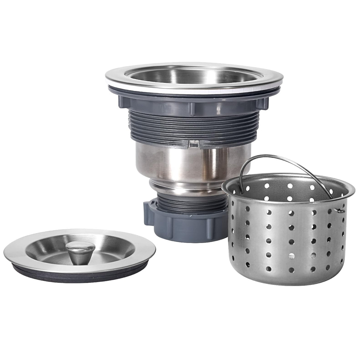 KONE sink drain assembly kit for quick kitchen upgrades with a visible complete set