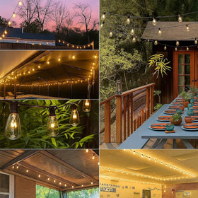 Konictom 7W clear glass ST38 bulbs offer nostalgic vibe.