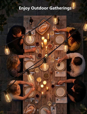 Konictom dimmable outdoor lighting for adjustable mood.