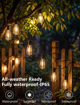 Konictom IP65 waterproof rating resists rain and wind for versatile outdoor setups.