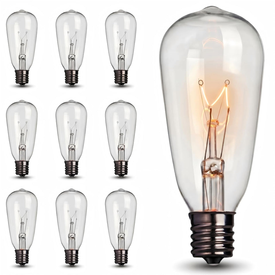 Konictom ST40 bulb clear Edison glass for warm outdoor ambiance.