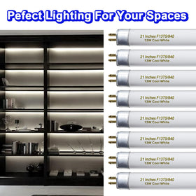 Konideke 21-inch length fits standard under-cabinet fixtures.