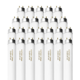 Konideke 25-pack F32T8 tube, 48-inch length, ideal for commercial lighting replacements.