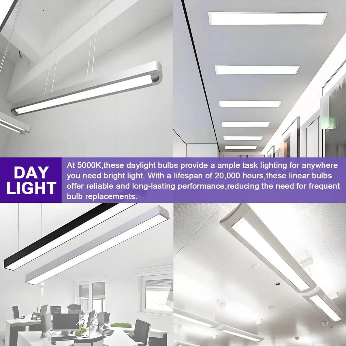 25-pack fluorescent T5 tubes ideal for bulk installations