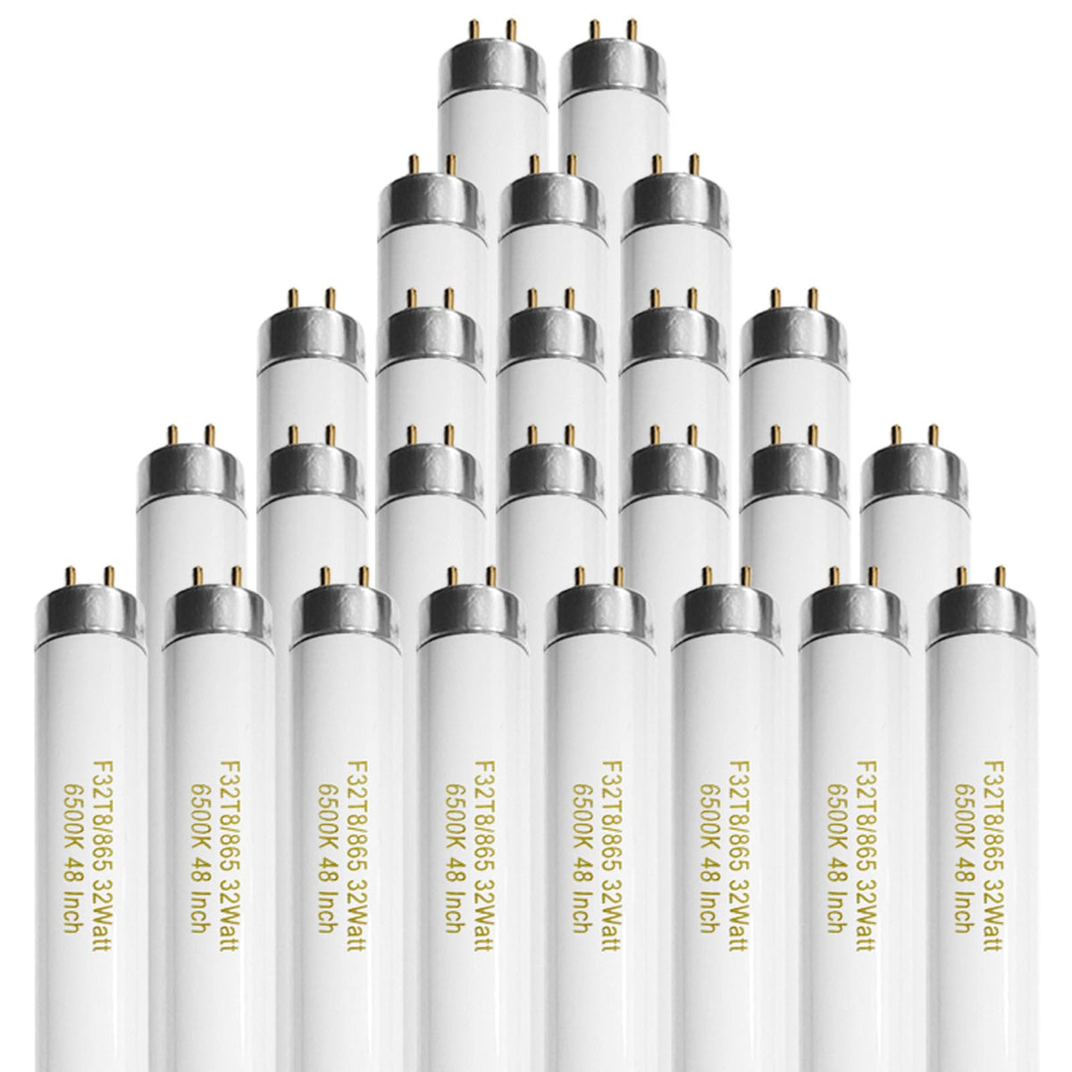 Konideke 25-pack T8 bulbs 48 inch packaging for bulk replacements