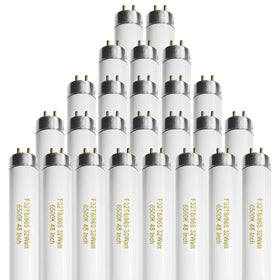 Konideke 25-pack T8 bulbs 48 inch packaging for bulk replacements