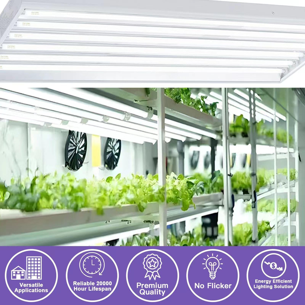 4200 lumens daylight output enhances workspace visibility