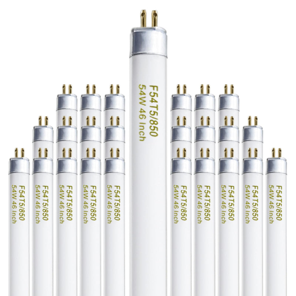 Konideke 46-inch T5 bulb delivering daylight 5000K illumination for offices
