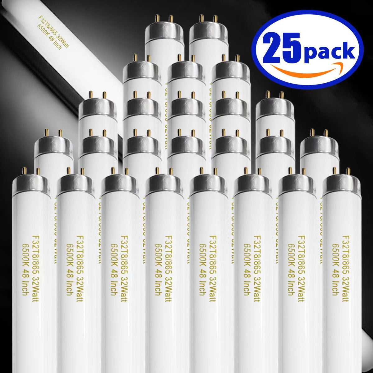 Konideke 6500K daylight T8 bulb emitting bright daylight