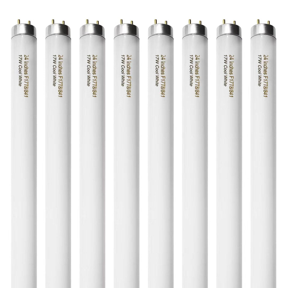 Konideke 8-pack 24in F17T8 tube light ready for quick retrofit.