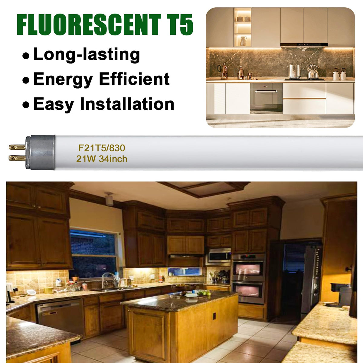 Konideke F21T5/830 2100 lumens — bright, energy-efficient office illumination