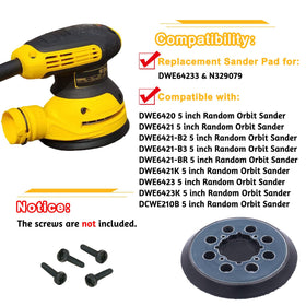 KONIGEEHRE N329079 compatible pad reduces vibration for smoother sanding.