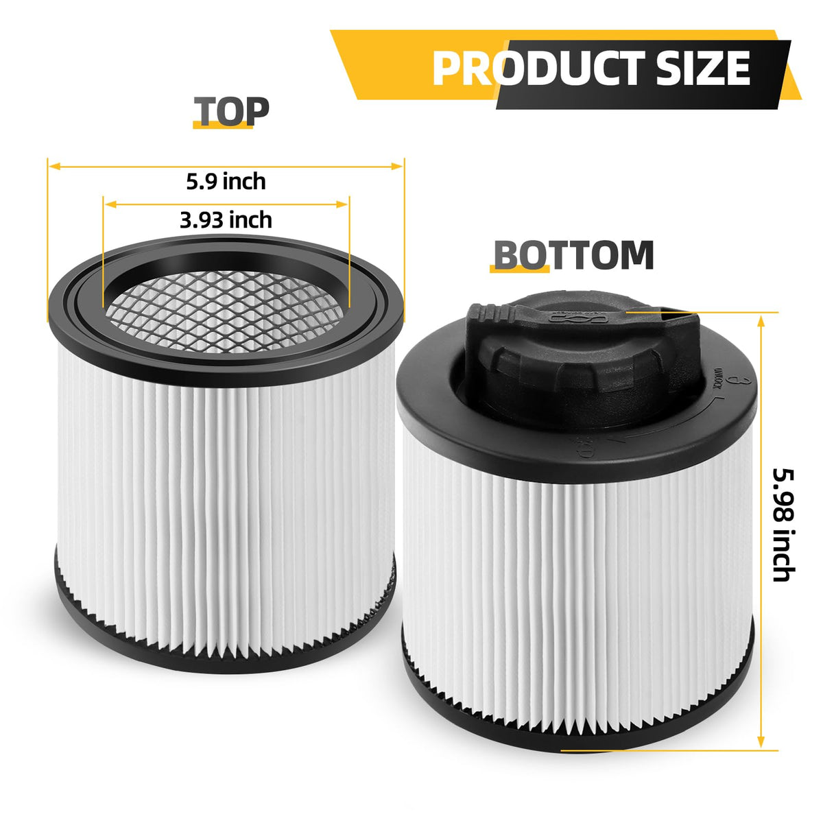 KONIGEEHRE DXVC4001 compatible with DEWALT vacuums for a seamless fit