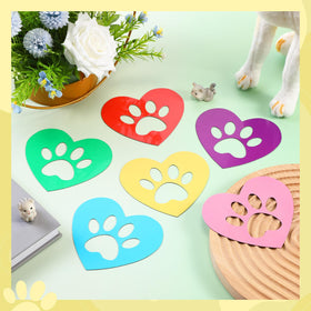 Konohan green paw print heart screen door magnet offers flexible decoration on iron surfaces