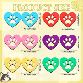 Konohan red paw print heart screen door magnet adds color and helps indicate a closed screen