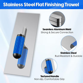 Konvixon drywall hawk anti-slip surface keeps mud secure during application.
