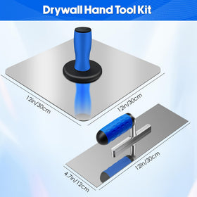 Konvixon finishing trowel 12x4.7-inch with stainless steel edge for smooth edges.