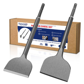 Konvixon flat SDS Plus chisel ideal for tile removal in renovations