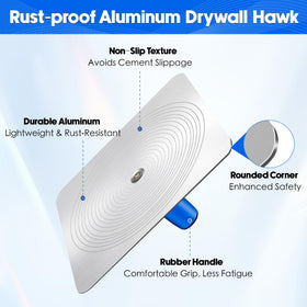 Konvixon rust-proof trowel supports durable use on plaster and concrete jobs.
