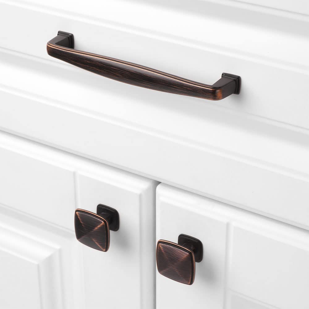 KOOFIZO bronze cabinet hardware close-up highlighting solid metal construction