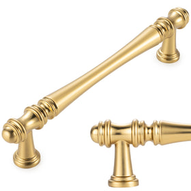 Koofizo brushed-gold 5in cabinet handle—durable metal upgrade for kitchen cabinets